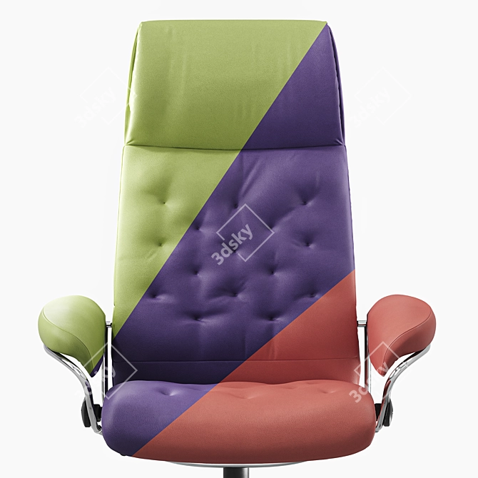 Elevate Your Comfort: Stressless Metro Office High-back 3D model image 4