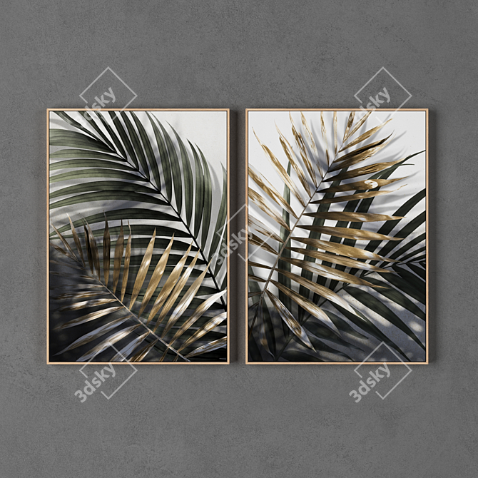 Dual Frame Collection: 700x500mm & 2000x2000px Textures 3D model image 1