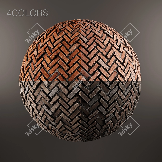 4K Brick Texture Set 3D model image 2