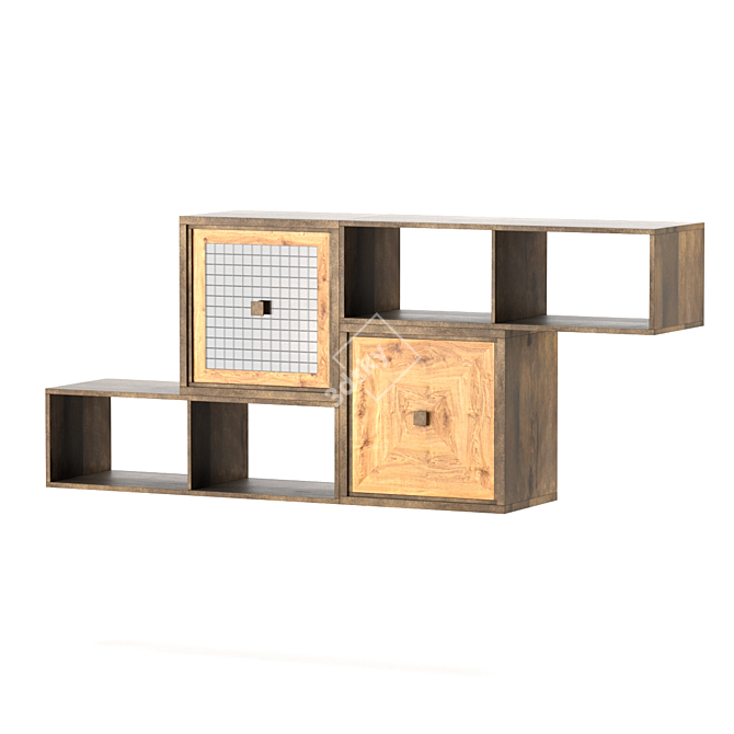 Title: Loft Cube Design Wall Modules & Shelves 3D model image 1