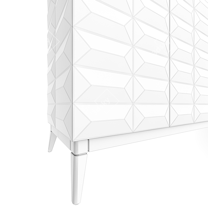 Pyramid Console Cabinet | Spacious 3D model image 4