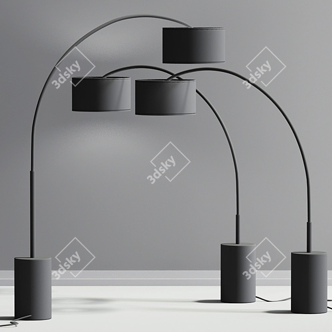 Modern Floor Lamp Set 3D model image 4