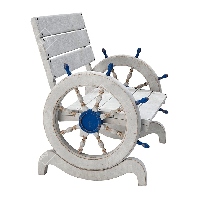 Nautical Outdoor Furniture Set 3D model image 3