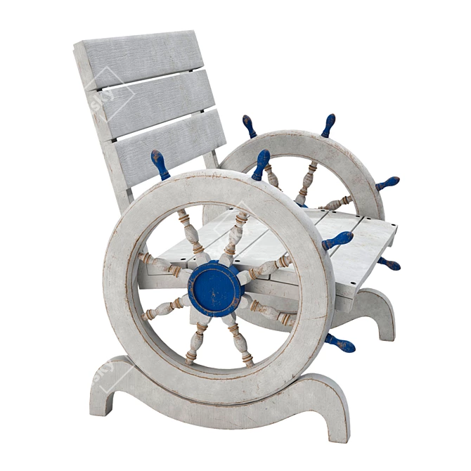 Nautical Outdoor Furniture Set 3D model image 7