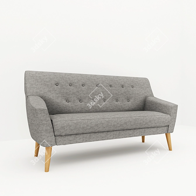 NORDIC 3 Cablo Sofa - Dark Gray 3D model image 2