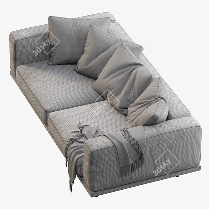 Luxury Newport 84" Sofa 3D model image 5