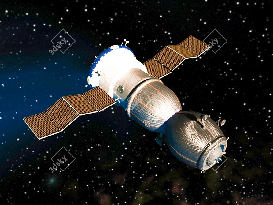 Progress Spacecraft 3D model image 4