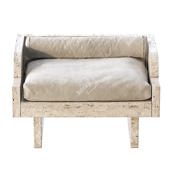 Gallipoli Limited Edition Armchair 3D model image 3