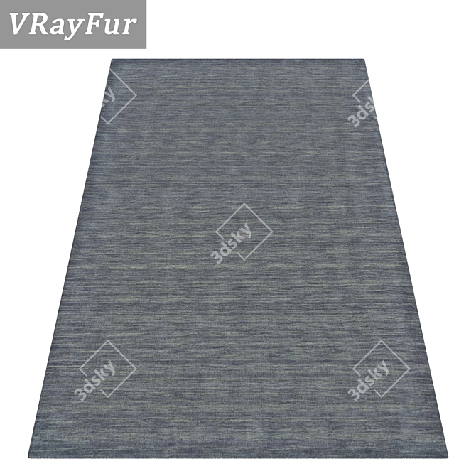 Luxury Carpet Set: Versatile Textures - 3 Pack 3D model image 2