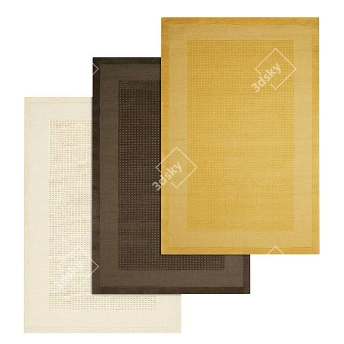 Luxury Collection: High-Quality Carpet Set 3D model image 1