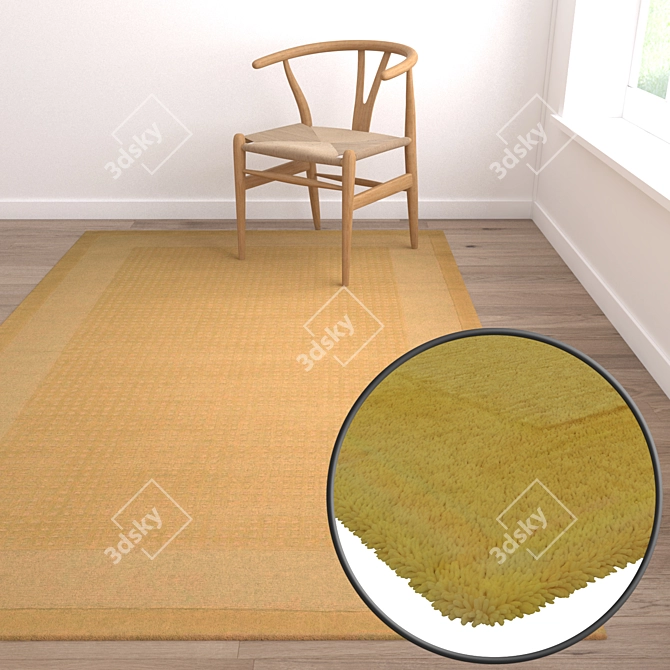 Luxury Collection: High-Quality Carpet Set 3D model image 5