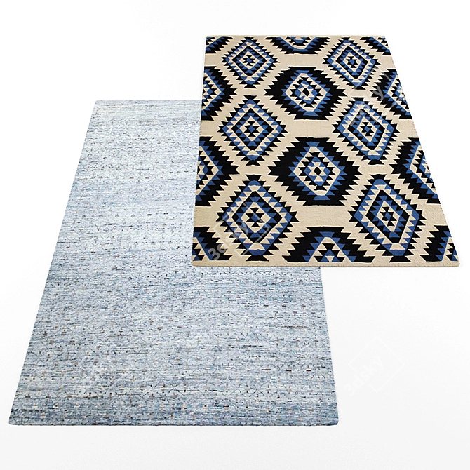 Modern Style Rug Set 3D model image 3