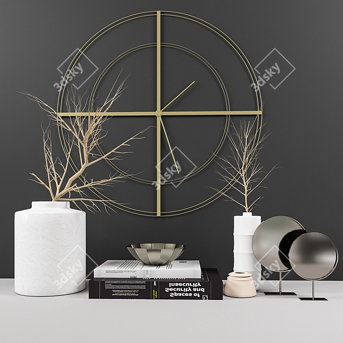 Elegant Decorative Set 3D model image 1