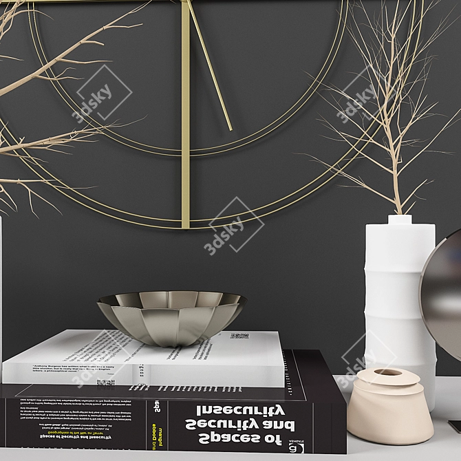 Elegant Decorative Set 3D model image 2