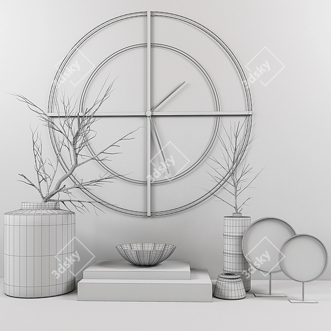 Elegant Decorative Set 3D model image 3