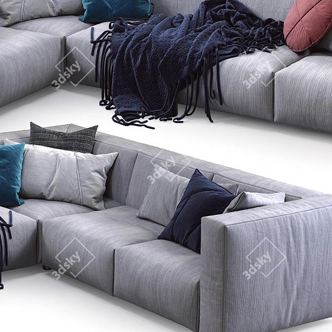 Prostoria Match Sofa: Modern, Stylish, and Functional 3D model image 5