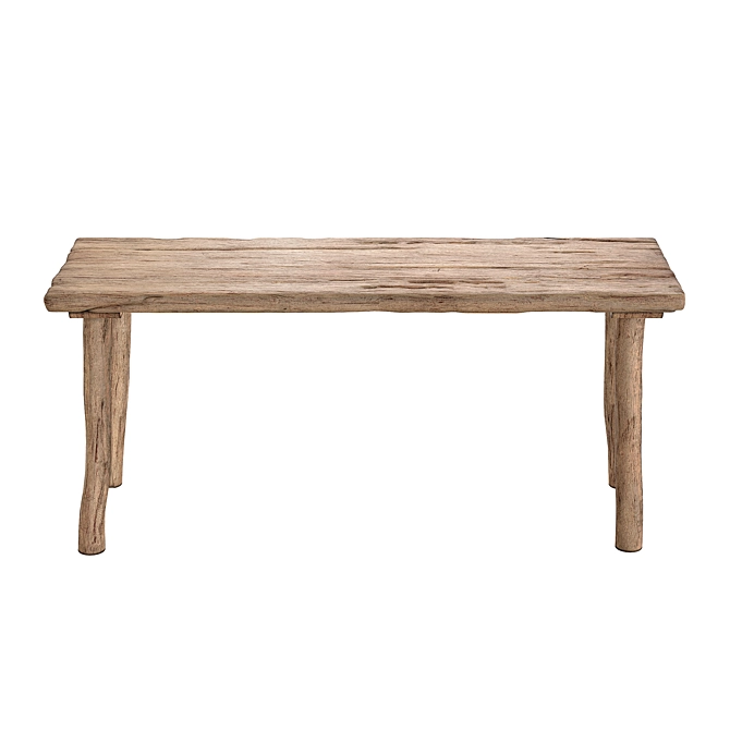 Elegant Beda Bench 3D model image 2