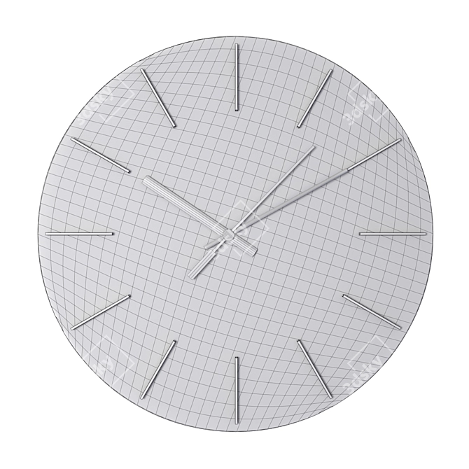 Vokalissa Wall Clock: Enhance Your Space With Style 3D model image 2