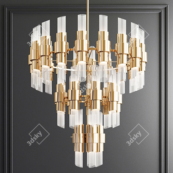 Luxurious Tycho Chandelier 3D model image 1