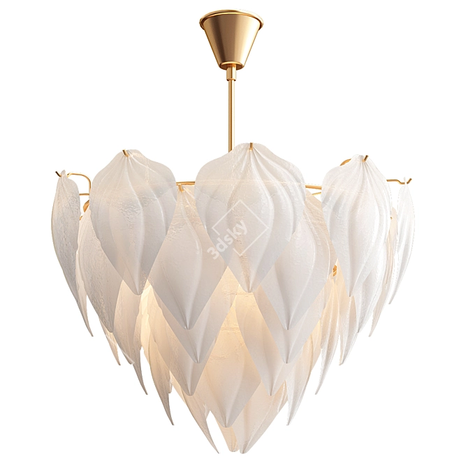 Luxury Chandelier Collection: Capiz, Nimbus, Shade & Glass Leaf 3D model image 4