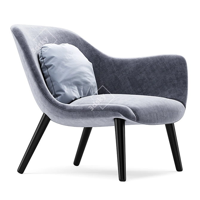 Elegant and Comfortable: Poliform Mad Armchair 3D model image 4