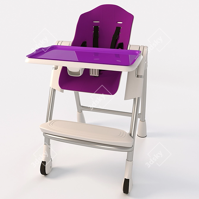 Transforming High Chair: Oribel Cocoon 3D model image 9