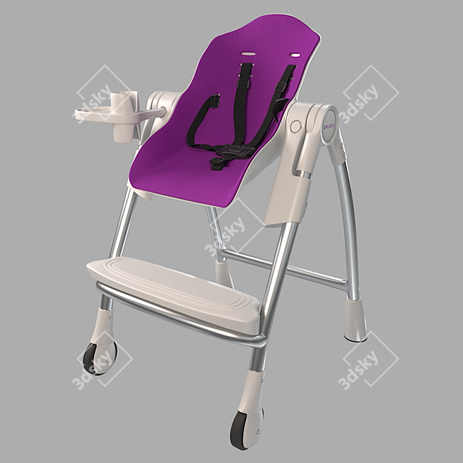 Transforming High Chair: Oribel Cocoon 3D model image 19