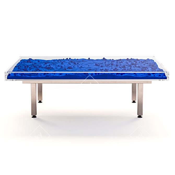Yves Klein Blue Coffee Table 3D model image 4