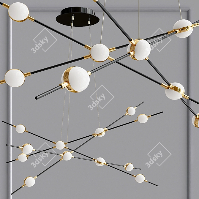 Odeon Light Costella Pendant: Stylish and Versatile 3D model image 1