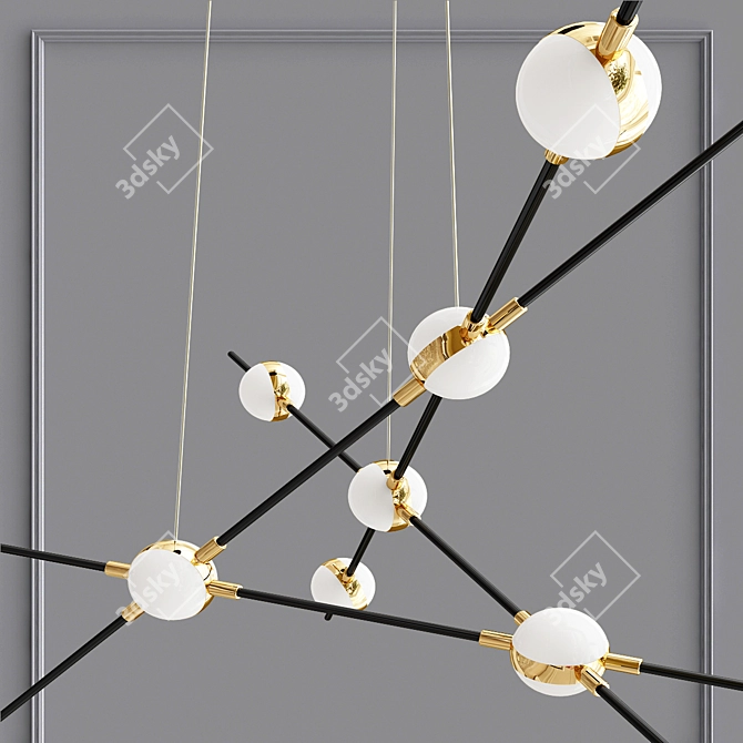 Odeon Light Costella Pendant: Stylish and Versatile 3D model image 3