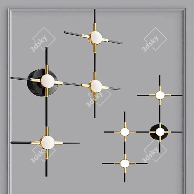 Elegant Odeon Light Fixture 3D model image 1