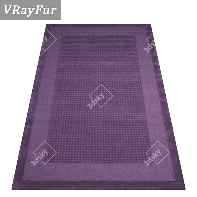 Luxury Rug Set: High-Quality Textures 3D model image 2