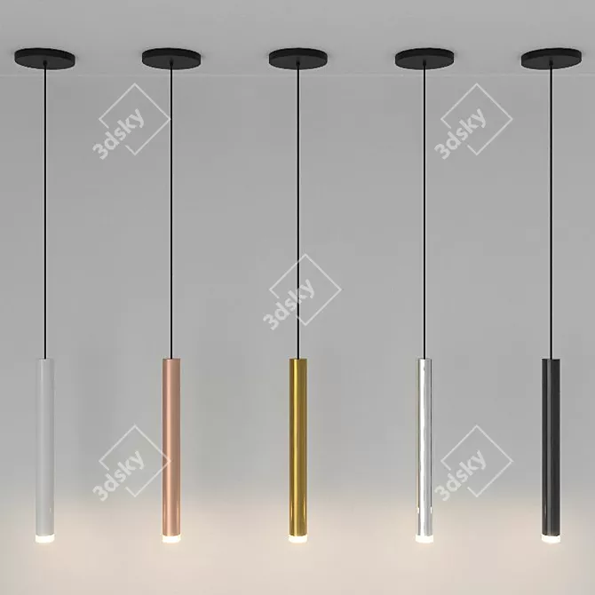 Sophisticated SENTOS Pendant Light 3D model image 1