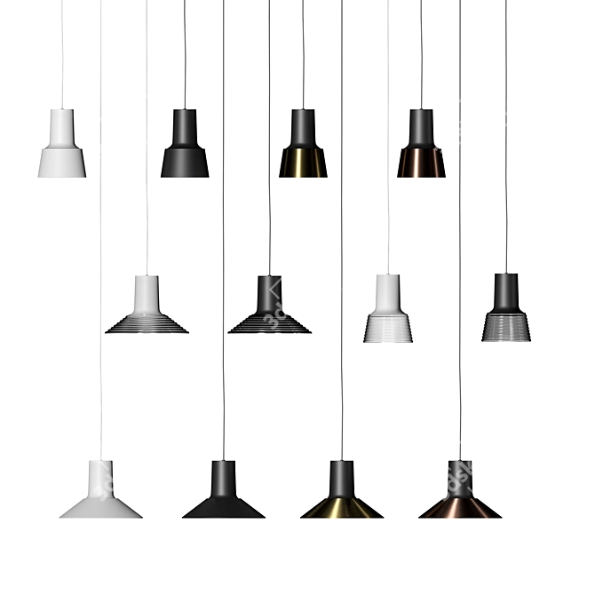 Modern Pendant Lamp: Zero COMPOSE 3D model image 4