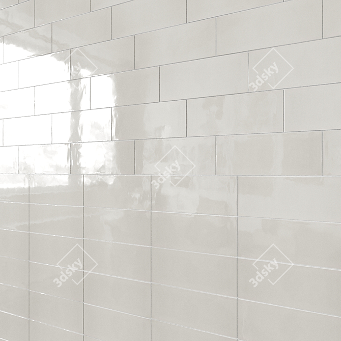 Pigment Gloss Ceramic Tiles 3D model image 2