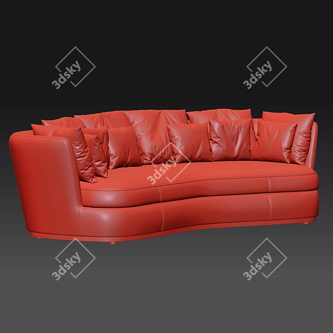 Apollo Maxalto Sofa: Elegant Italian Design 3D model image 3