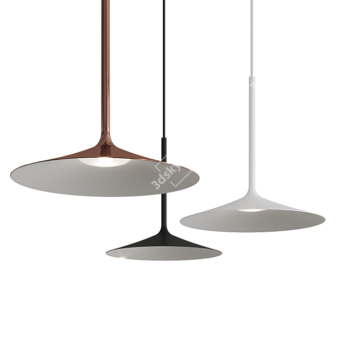 Poe_P Pendant Lamp: Italian Elegance by Linea Light 3D model image 5