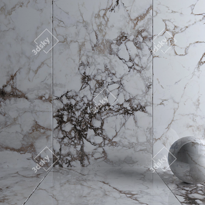 MUSEUM BRECCIA Wall Tiles: Stunning Multi-Texture Design 3D model image 3