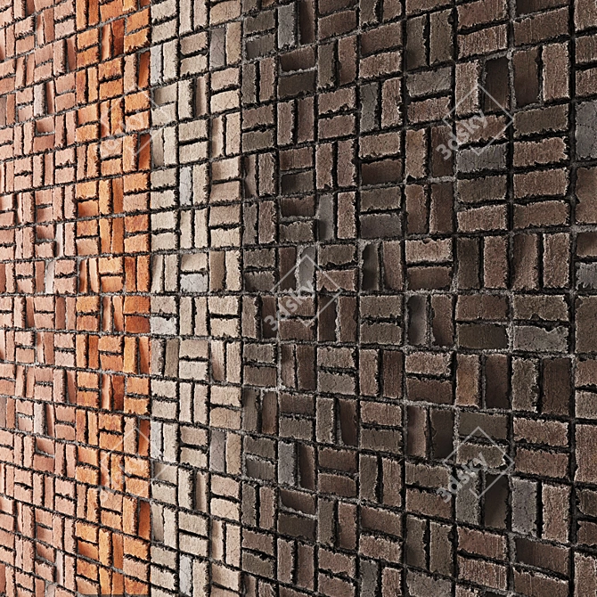 4K Brick Texture Set 3D model image 1