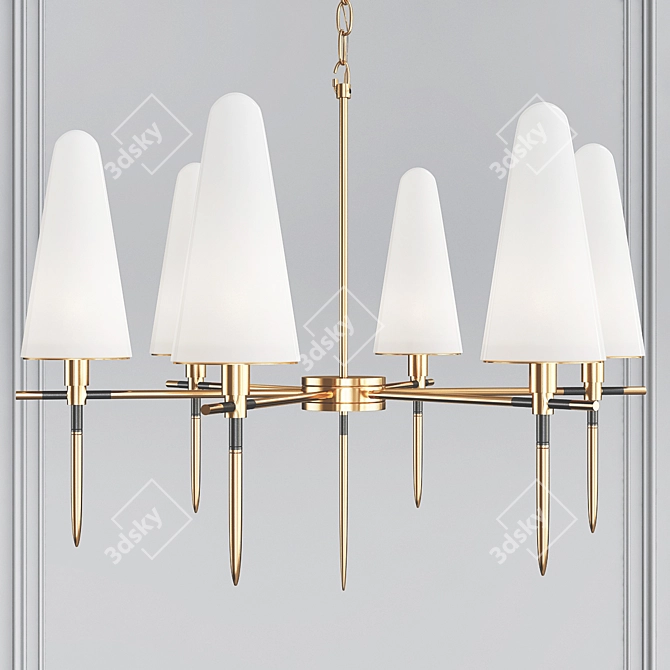 Anke Chandelier: Modern Loft Style 3D model image 1