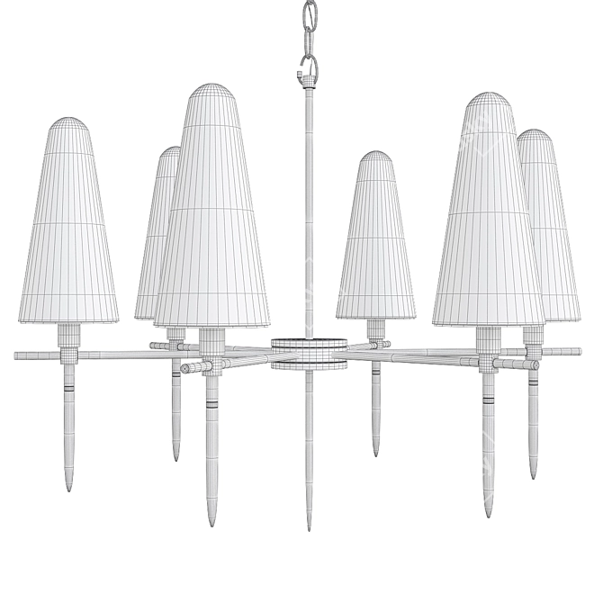 Anke Chandelier: Modern Loft Style 3D model image 2