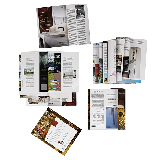 Architectural Magazines Bundle 3D model image 3