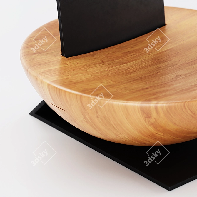 Elegant Solo Chair: Designer Creation 3D model image 4