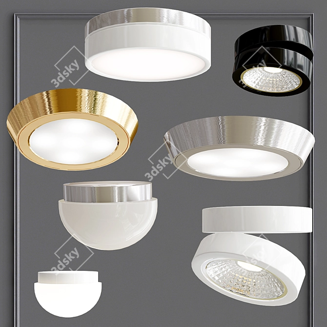 Modern Ceiling Lamp Collection 3D model image 1