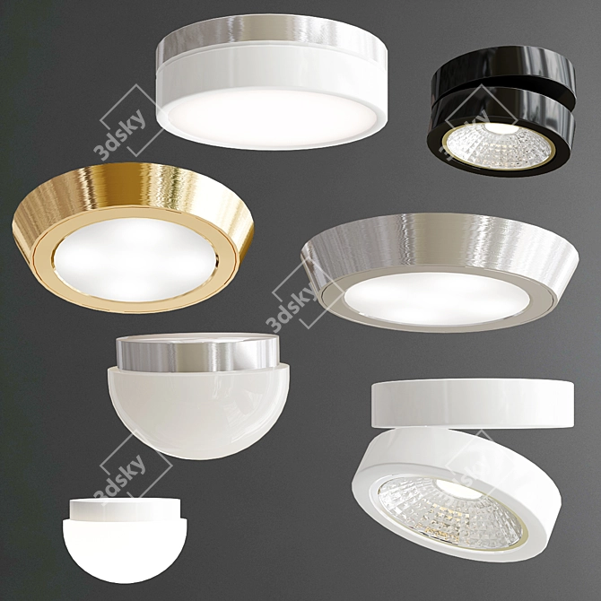 Modern Ceiling Lamp Collection 3D model image 4