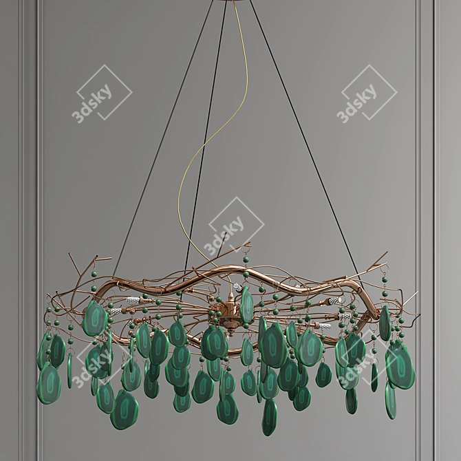 Elegant Agate_9 Lighting Fixture 3D model image 1