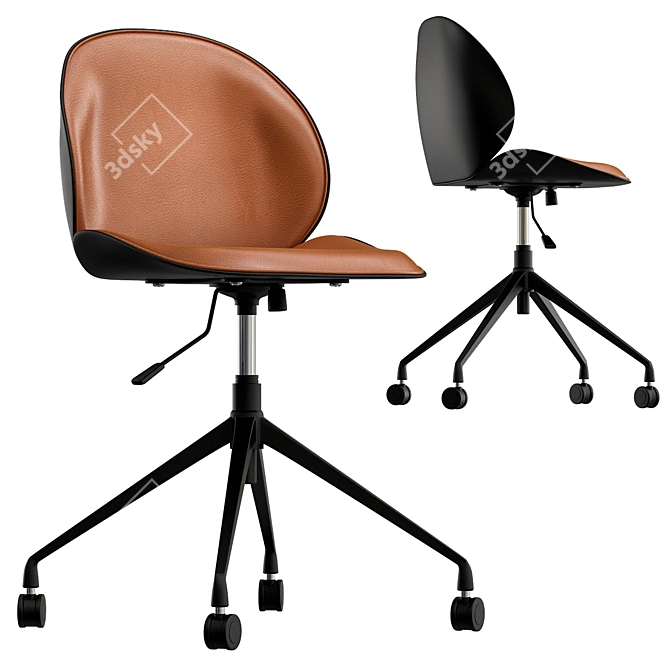 Deprimo Modern Dining Chair 3D model image 1