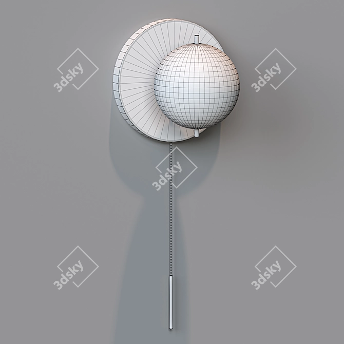 Elegant Stemware Sconce 3D model image 2