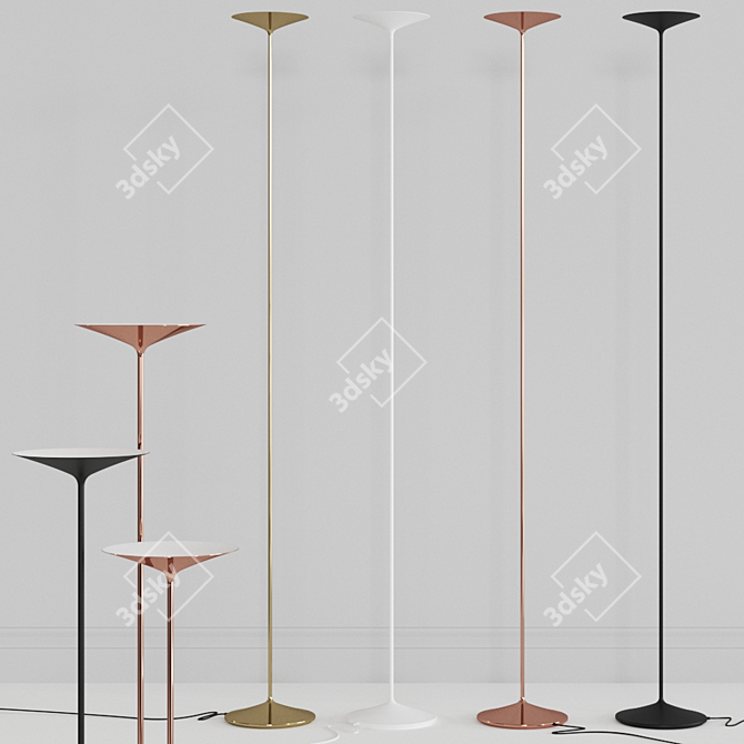 Elegant Poe_FL Floor Lamp 3D model image 2