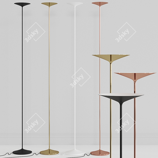 Elegant Poe_FL Floor Lamp 3D model image 5